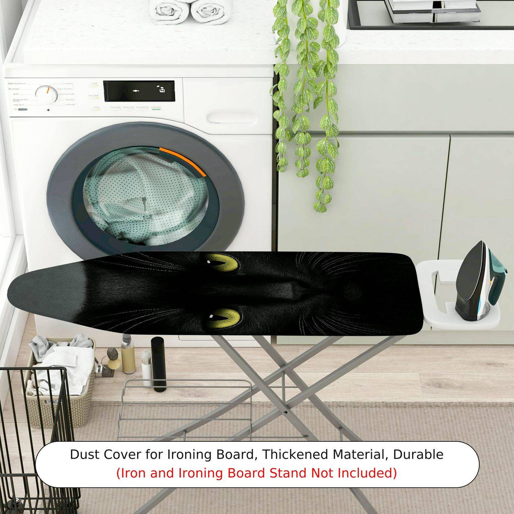 1-Piece Black Cat Eyes Halloween Animal  Ironing Board Cover, Universal Size, Without Board