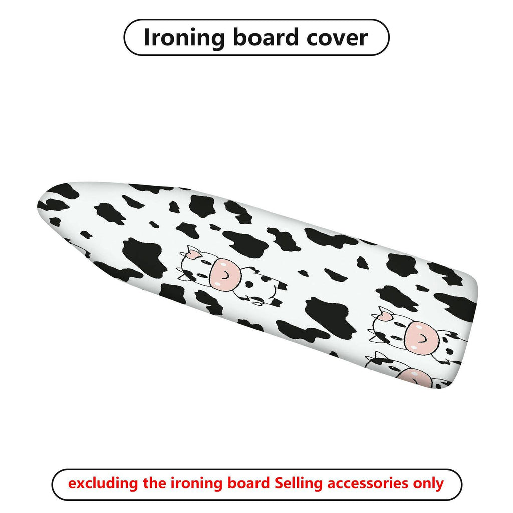 1-Piece Cow Animal Black White  Ironing Board Cover, Universal Size, Without Board