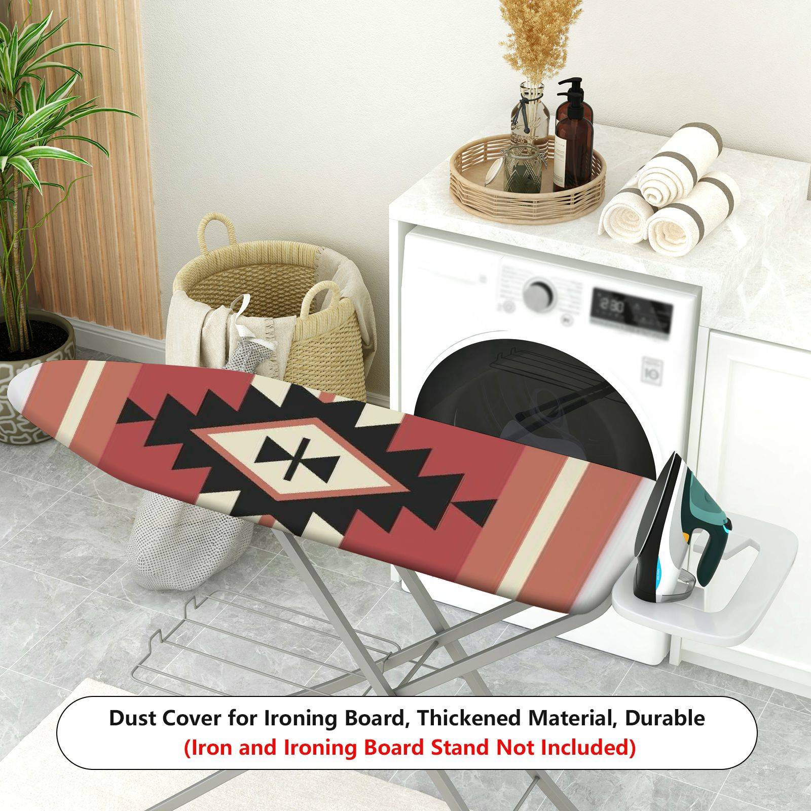 1-Piece Geometric Tribal Pattern Retro Ethnic Style  Ironing Board Cover, Universal Size, Without Board