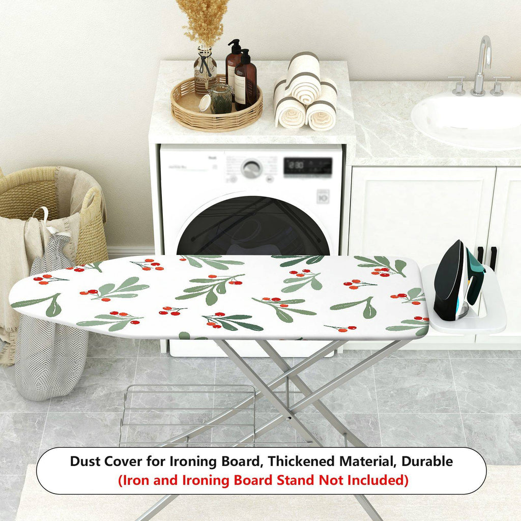 1-Piece Berry Leaf Pattern Christmas Decorative  Ironing Board Cover, Universal Size, Without Board