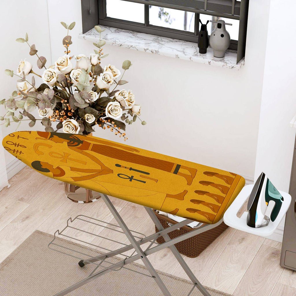 1-Piece Ancient Egyptian Hieroglyphs Art Design  Ironing Board Cover, Universal Size, Without Board