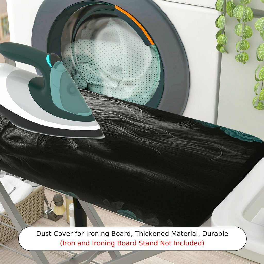 1-Piece Horse Floral Artistic  Ironing Board Cover, Universal Size, Without Board