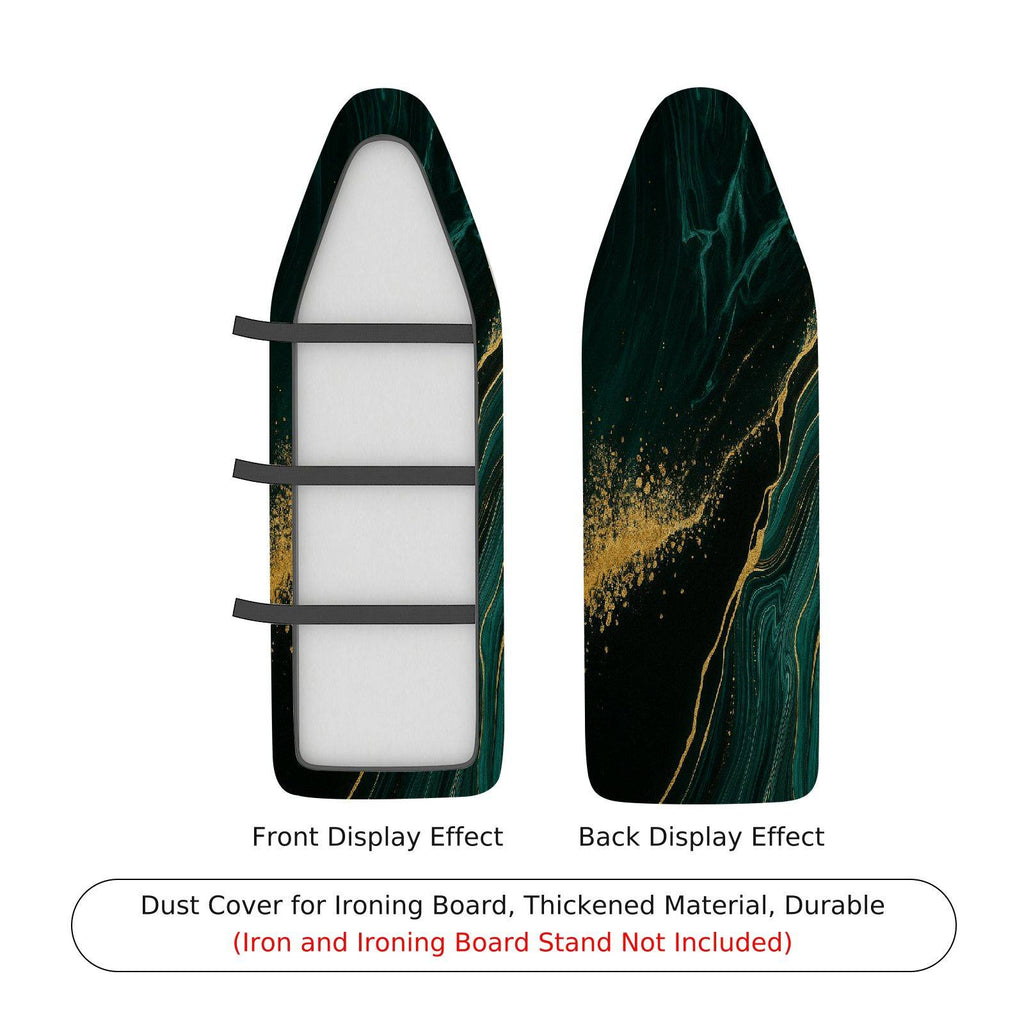 1-Piece Abstract Swirl Gold  Ironing Board Cover, Universal Size, Without Board