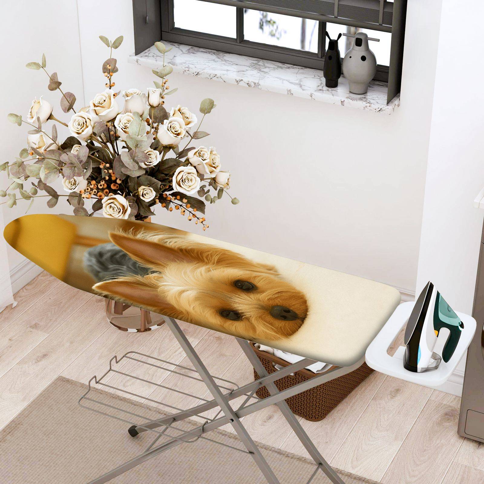 1-Piece Dog Pet Animal  Ironing Board Cover, Universal Size, Without Board