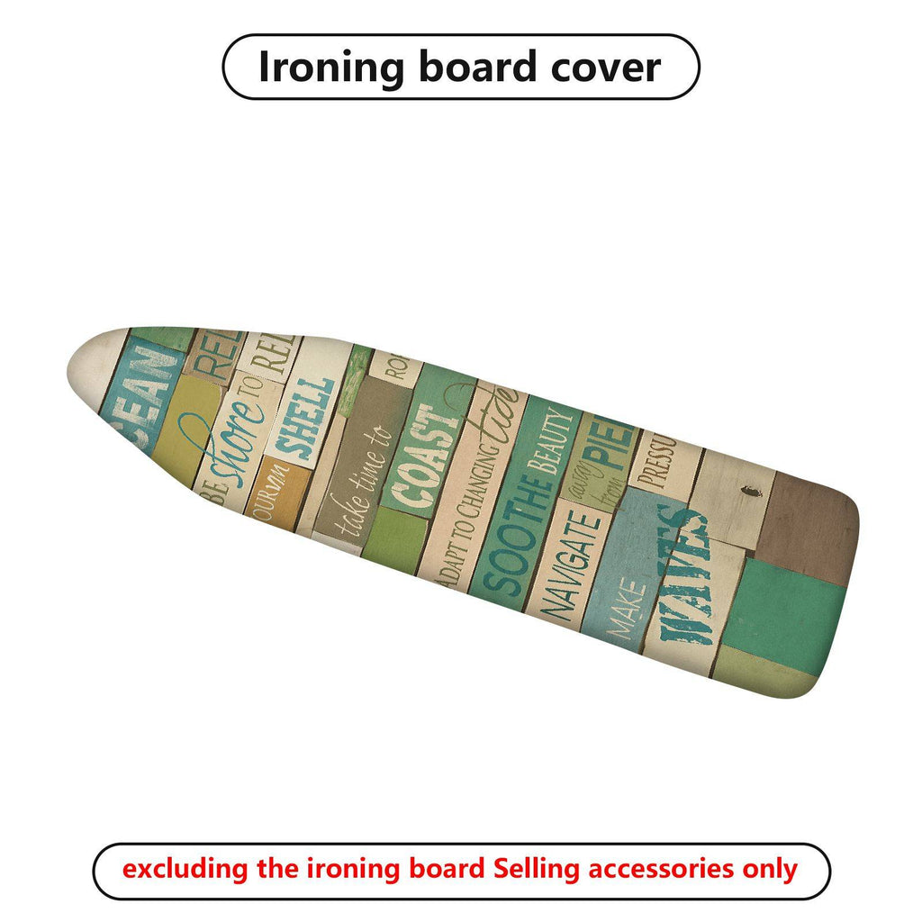 1-Piece Nautical Beach Ocean  Ironing Board Cover, Universal Size, Without Board