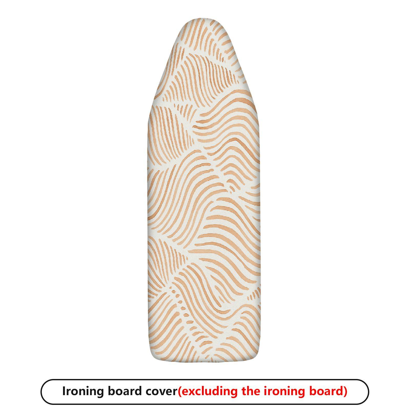 1-Piece Beige Brown Swirl Pattern Decorative  Ironing Board Cover, Universal Size, Without Board