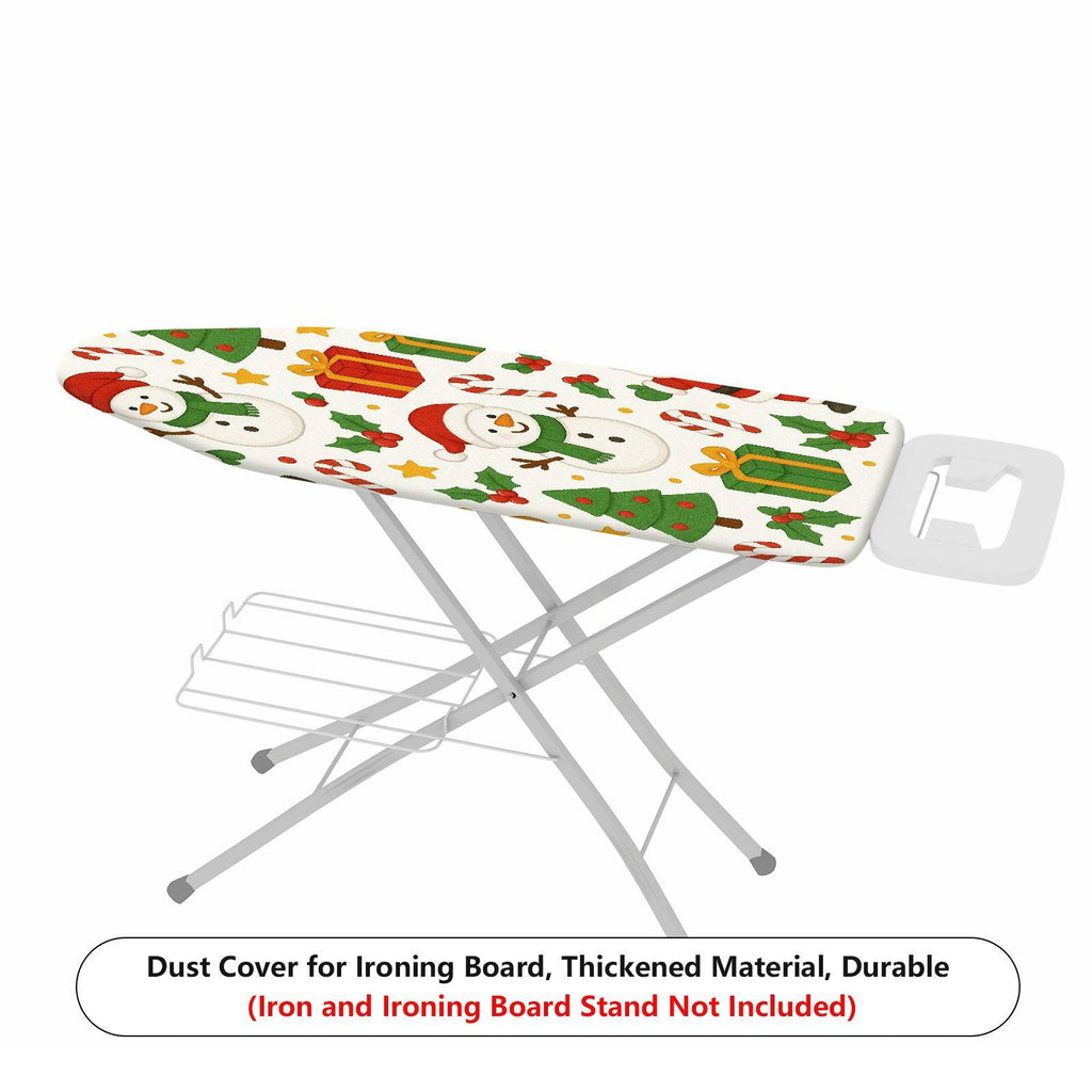 1-Piece Christmas Snowman Gift  Ironing Board Cover, Universal Size, Without Board