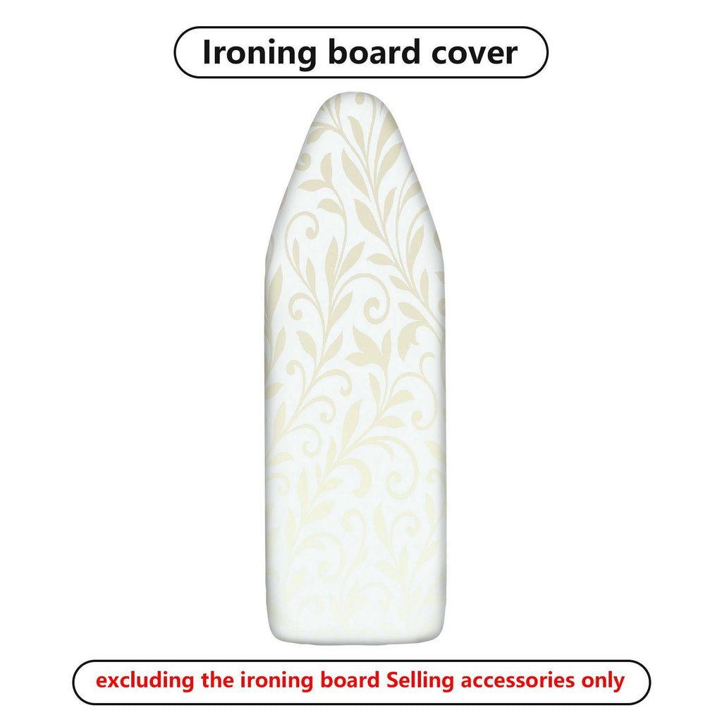 1-Piece Floral Pattern Elegant Beige  Ironing Board Cover, Universal Size, Without Board