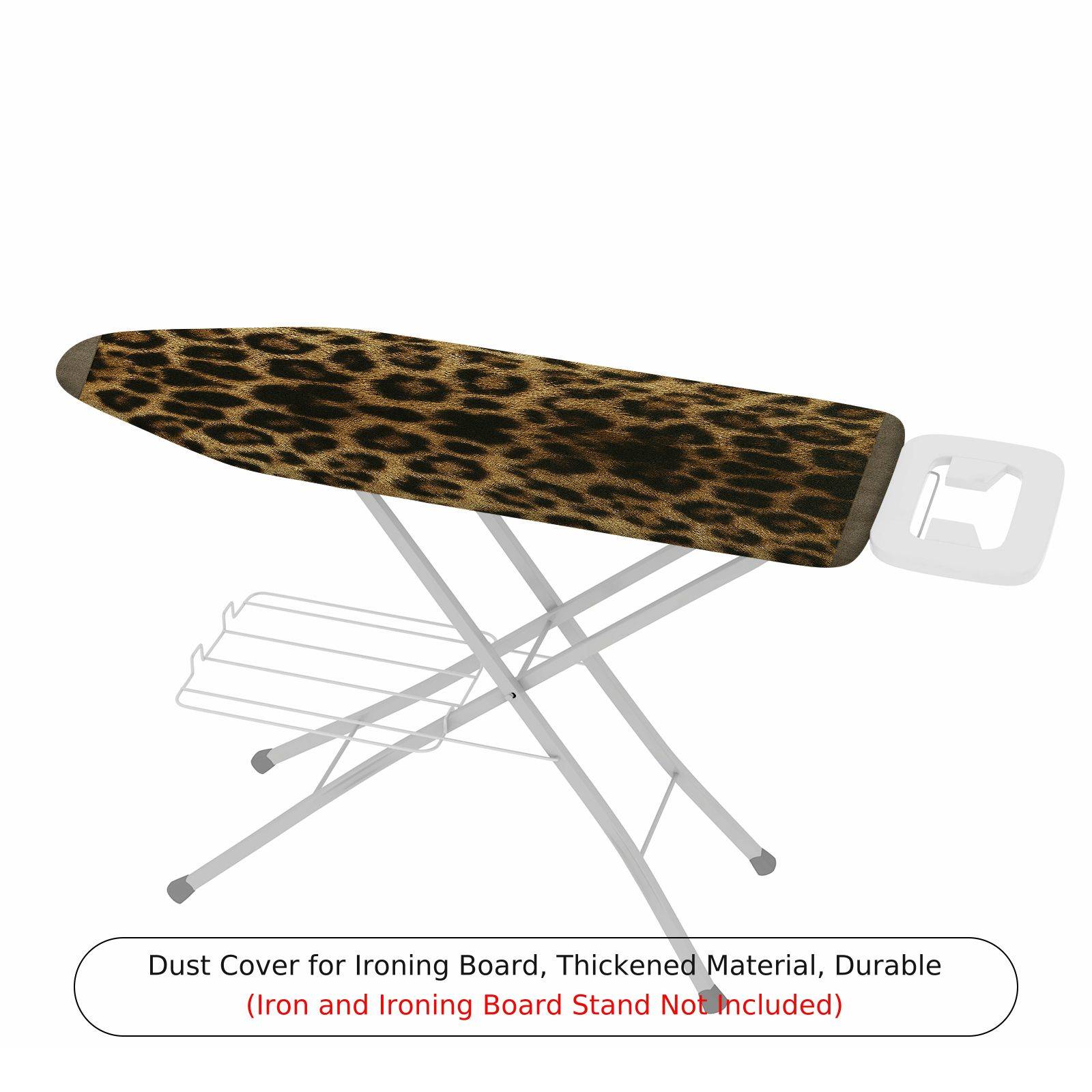 1-Piece Leopard Print Wild Animal Pattern Stylish  Ironing Board Cover, Universal Size, Without Board