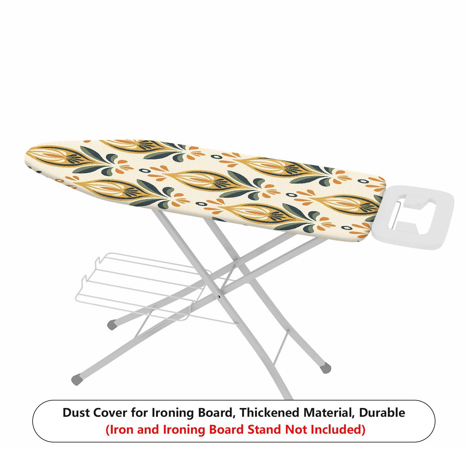 1-Piece Iron Art Floral Retro  Ironing Board Cover, Universal Size, Without Board