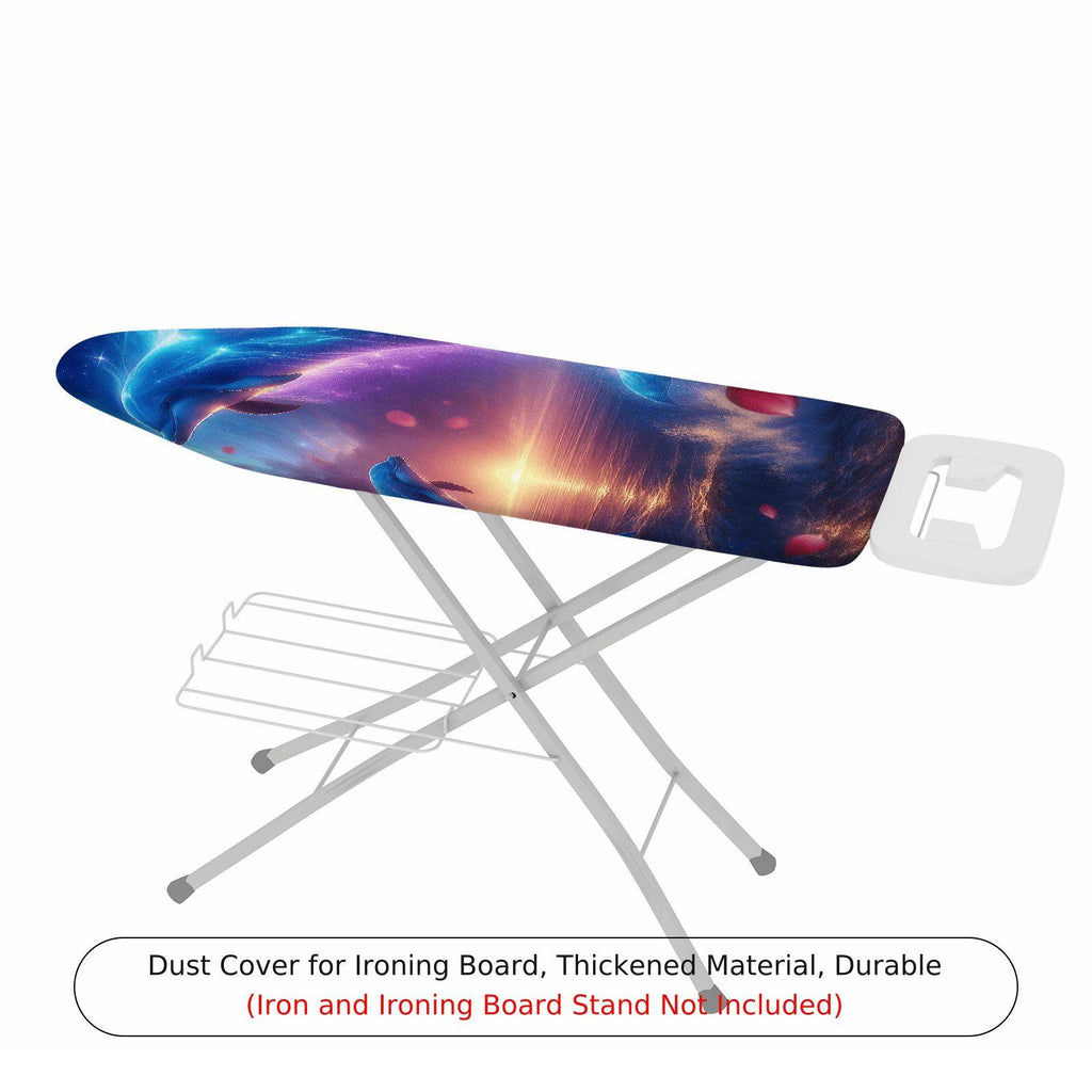 1-Piece Ocean Dolphin Galaxy  Ironing Board Cover, Universal Size, Without Board