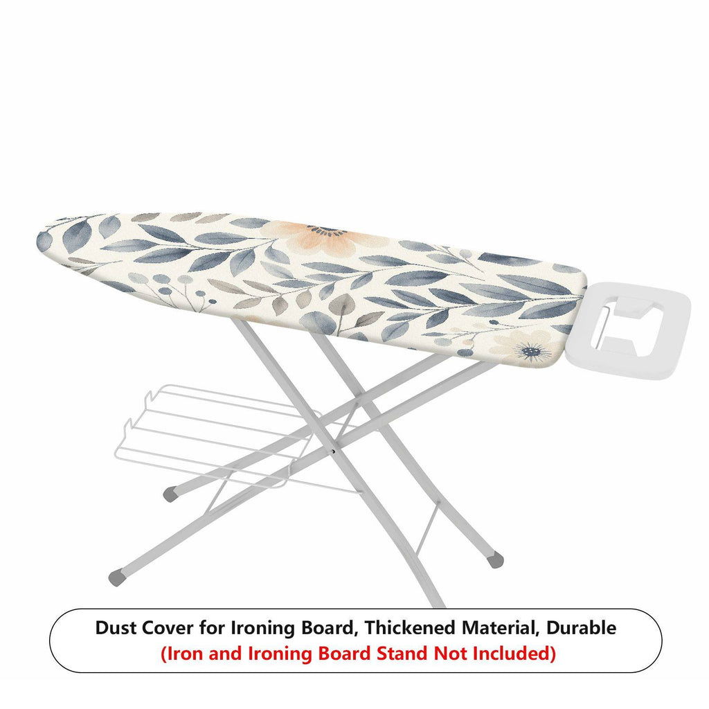 1-Piece Floral Leaf Pattern Beige  Ironing Board Cover, Universal Size, Without Board