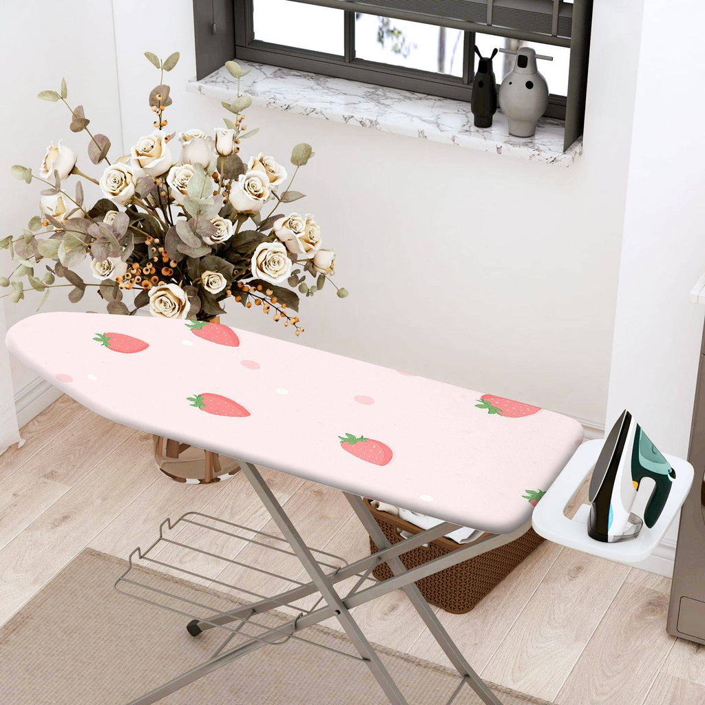 1-Piece Strawberry Pink Cute  Ironing Board Cover, Universal Size, Without Board