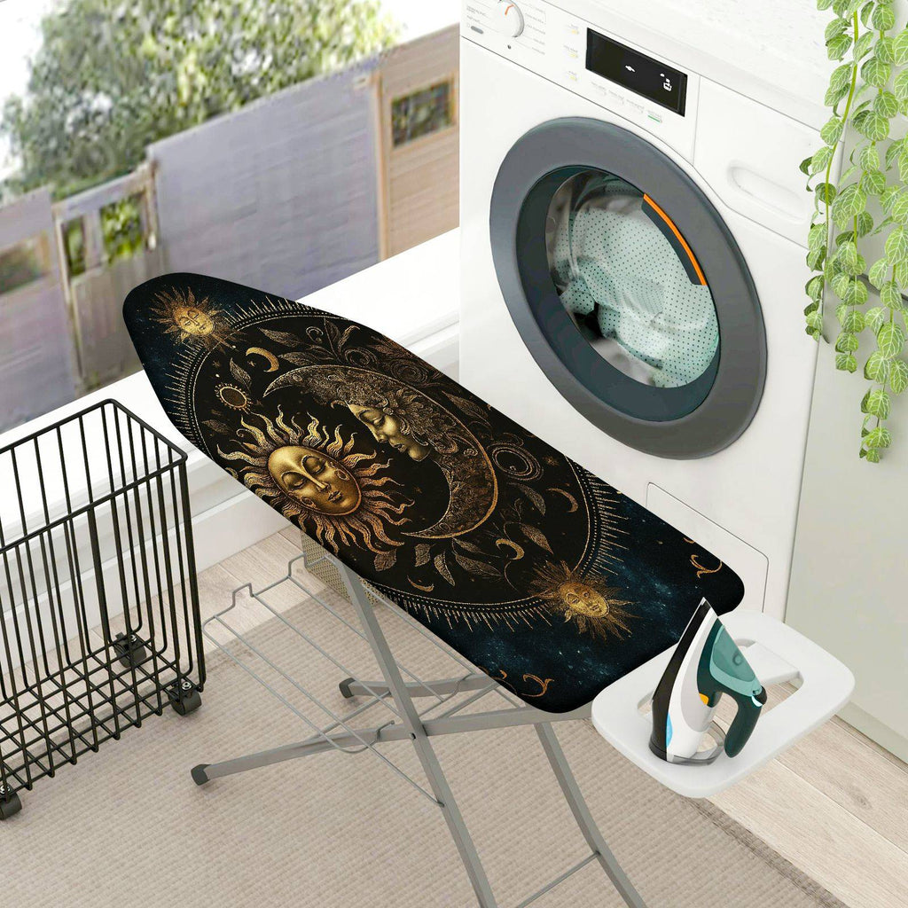 1-Piece Sun Moon Astral Zodiac  Ironing Board Cover, Universal Size, Without Board