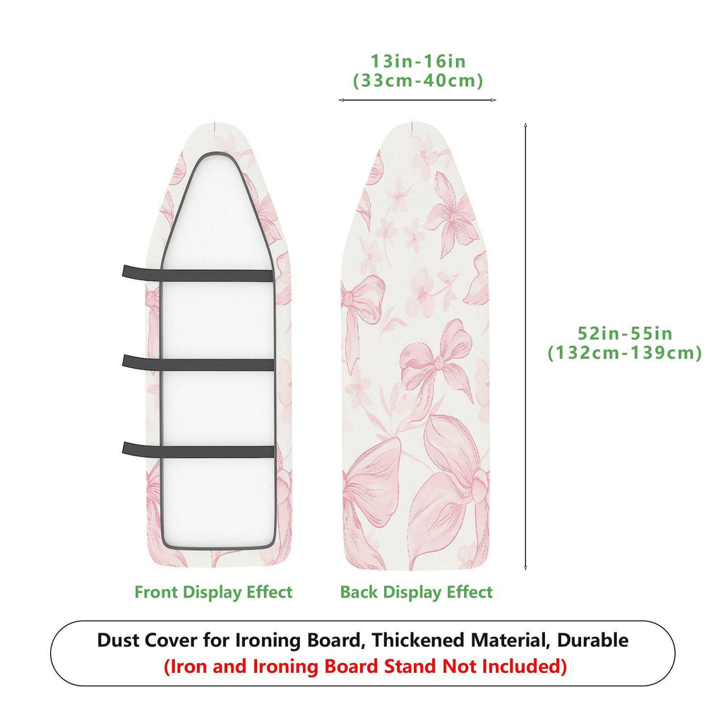 1-Piece Floral Pink Elegant  Ironing Board Cover, Universal Size, Without Board