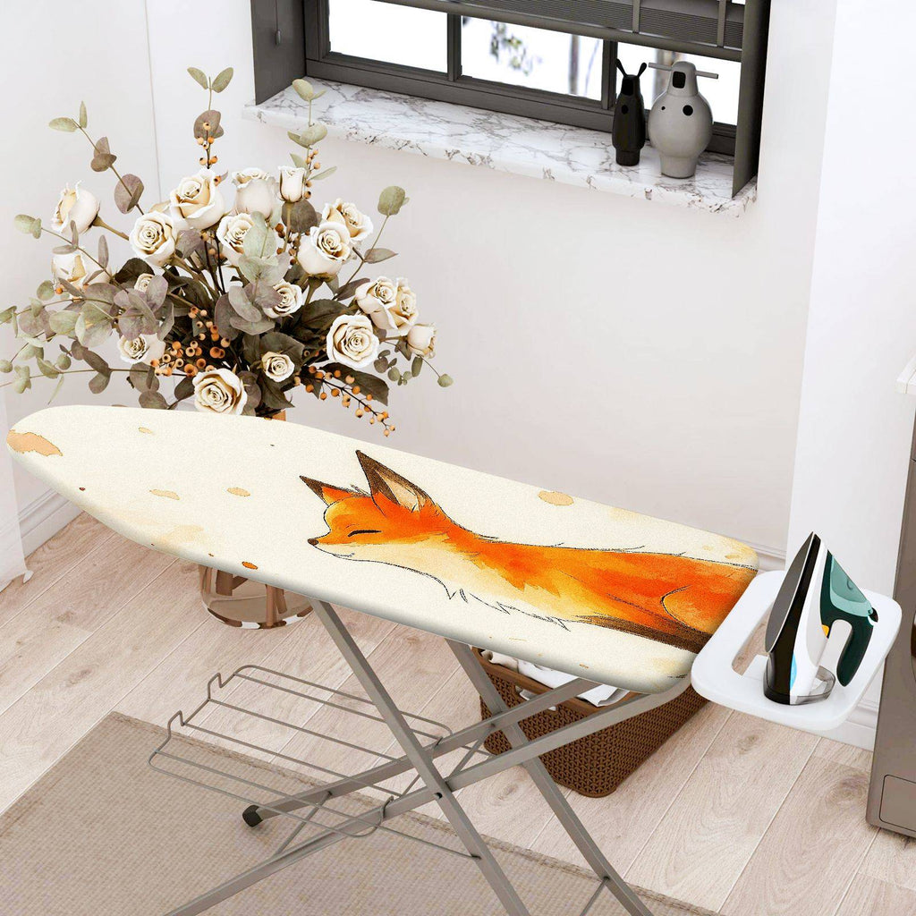 1-Piece Fox Animal Illustration Art  Ironing Board Cover, Universal Size, Without Board