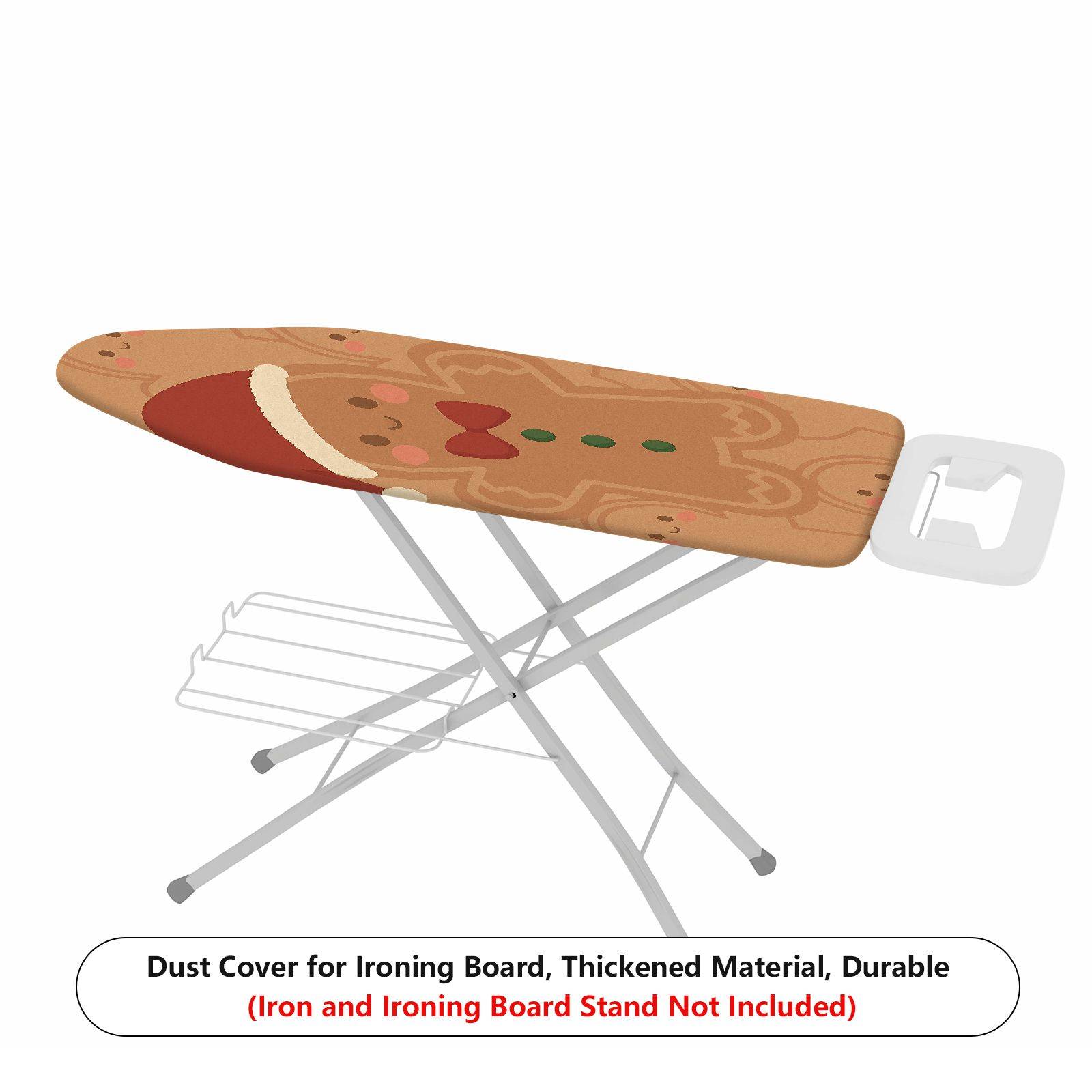 1-Piece Christmas Gingerbread Santa Claus  Ironing Board Cover, Universal Size, Without Board