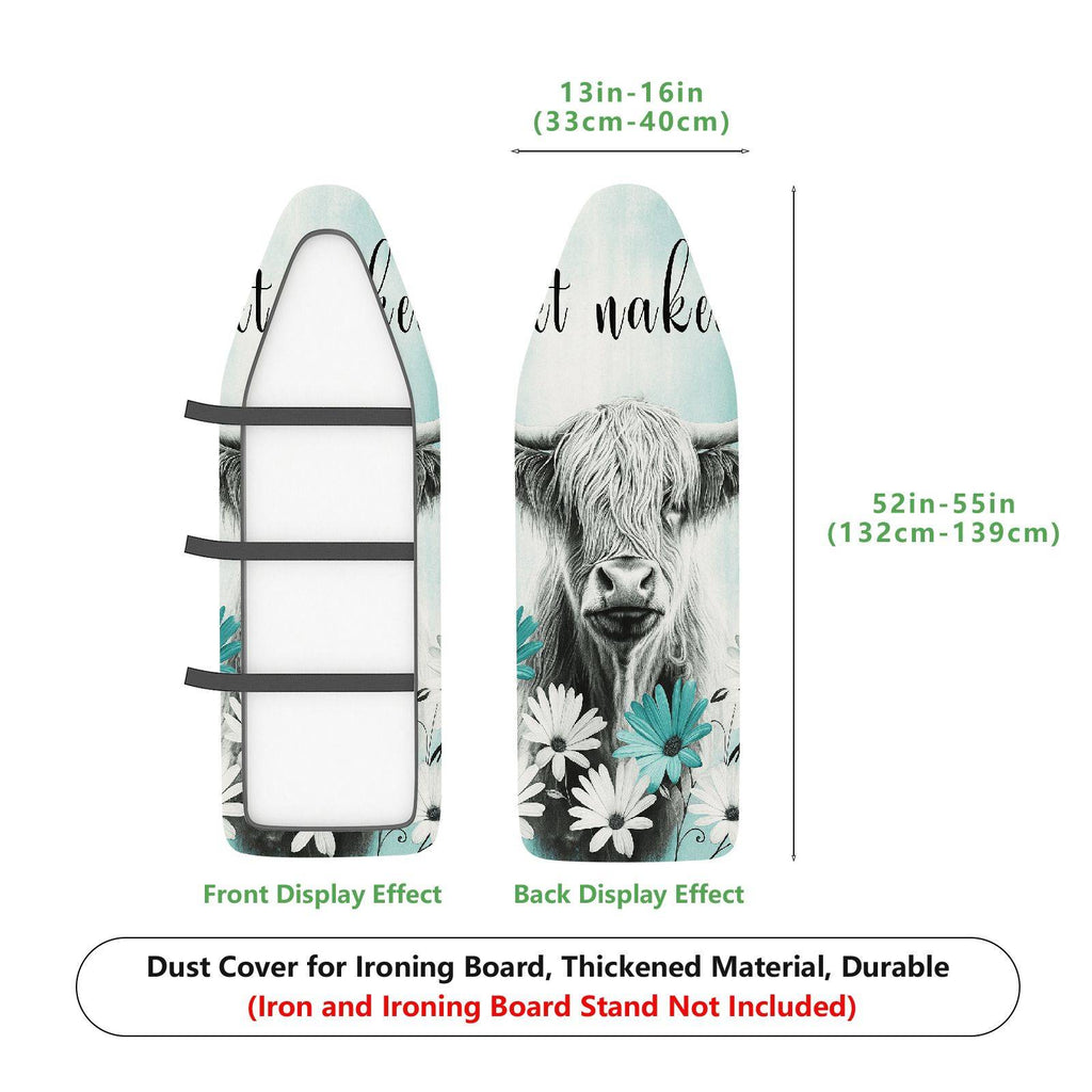 1-Piece Animal Floral Text  Ironing Board Cover, Universal Size, Without Board
