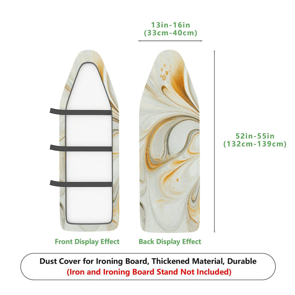 1-Piece Abstract Swirl Pattern Orange  Ironing Board Cover, Universal Size, Without Board