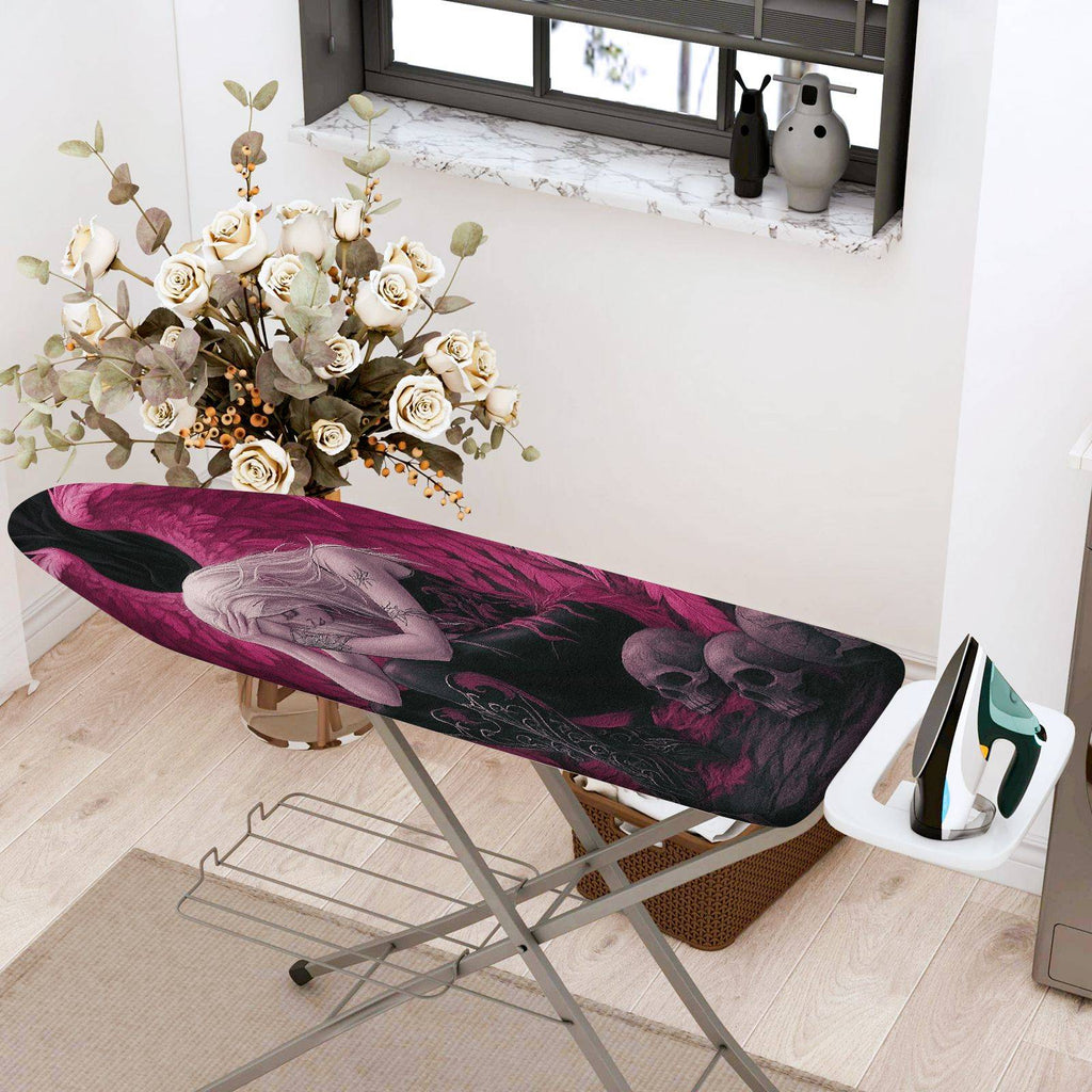1-Piece Angel Skull Dark  Ironing Board Cover, Universal Size, Without Board