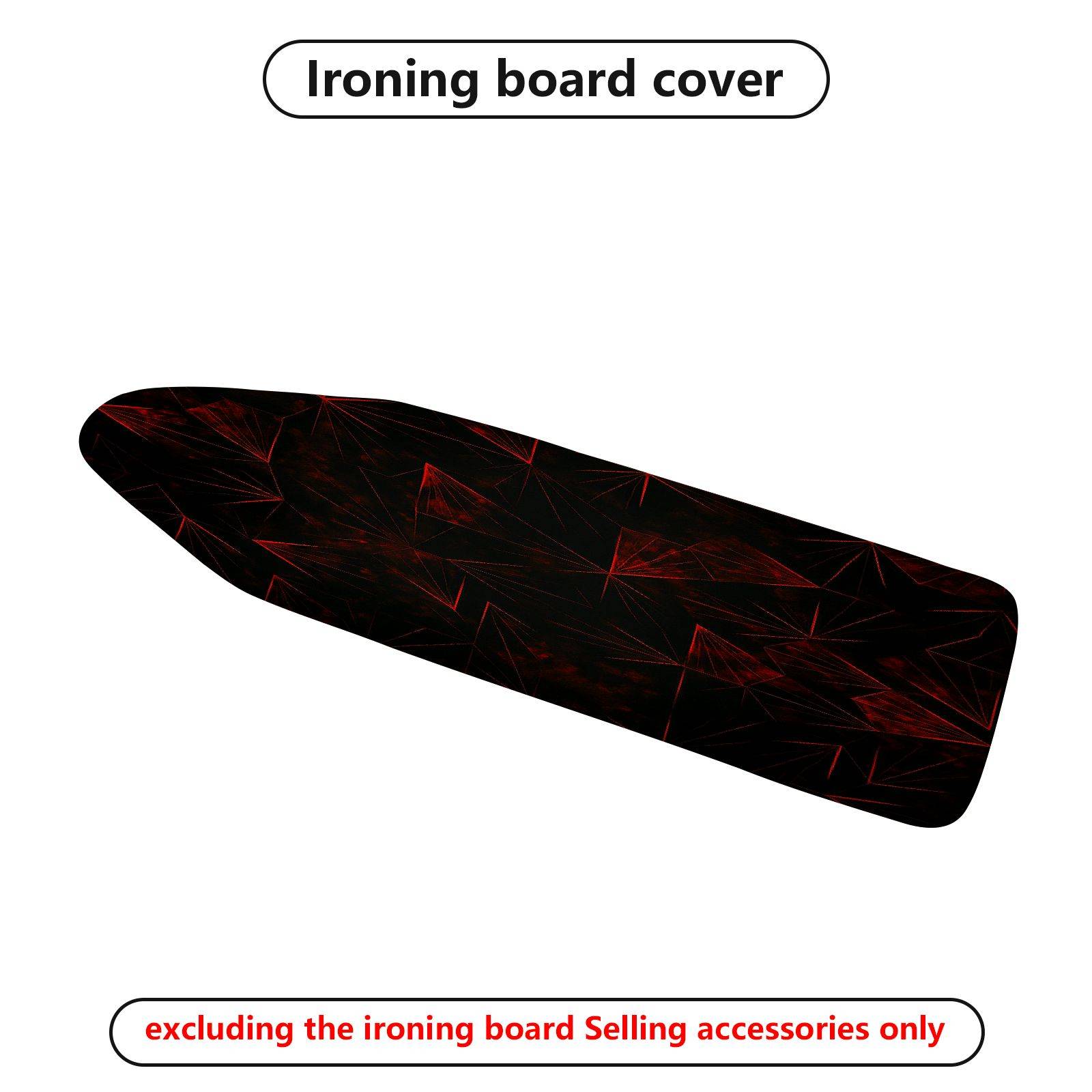 1-Piece Modern Abstract Red  Ironing Board Cover, Universal Size, Without Board