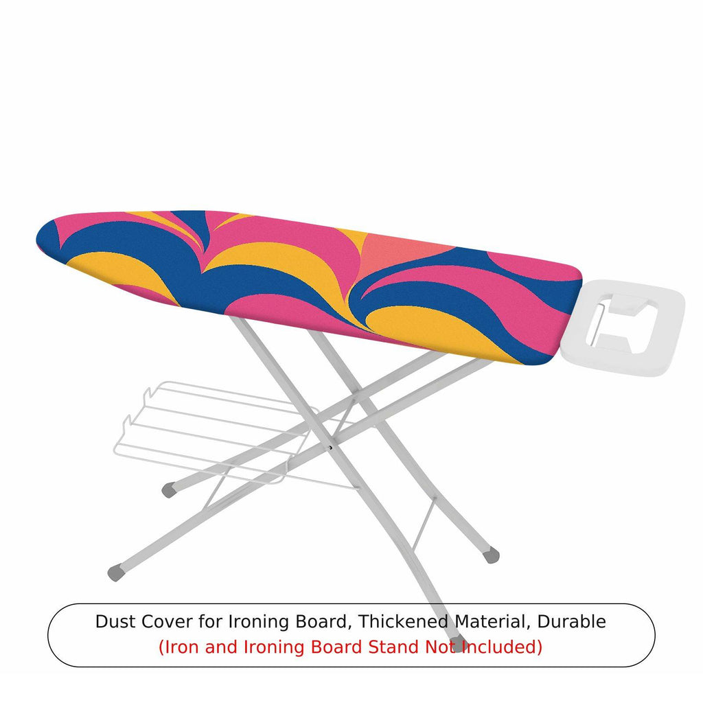 1-Piece Abstract Colorful Swirl Pattern  Ironing Board Cover, Universal Size, Without Board