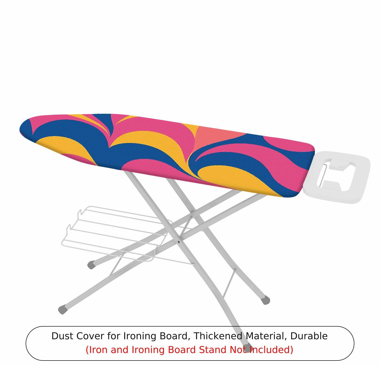 1-Piece Abstract Colorful Swirl Pattern  Ironing Board Cover, Universal Size, Without Board