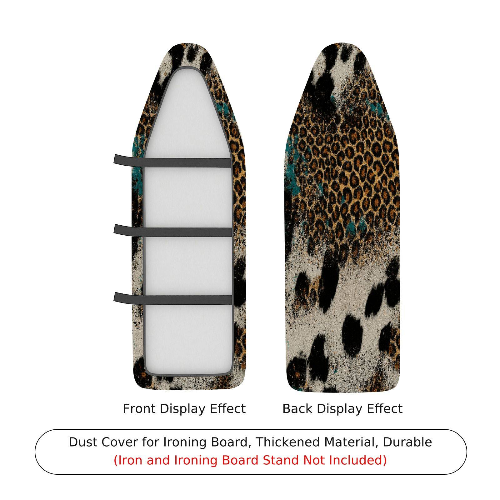 1-Piece Leopard Animal Print Stylish  Ironing Board Cover, Universal Size, Without Board