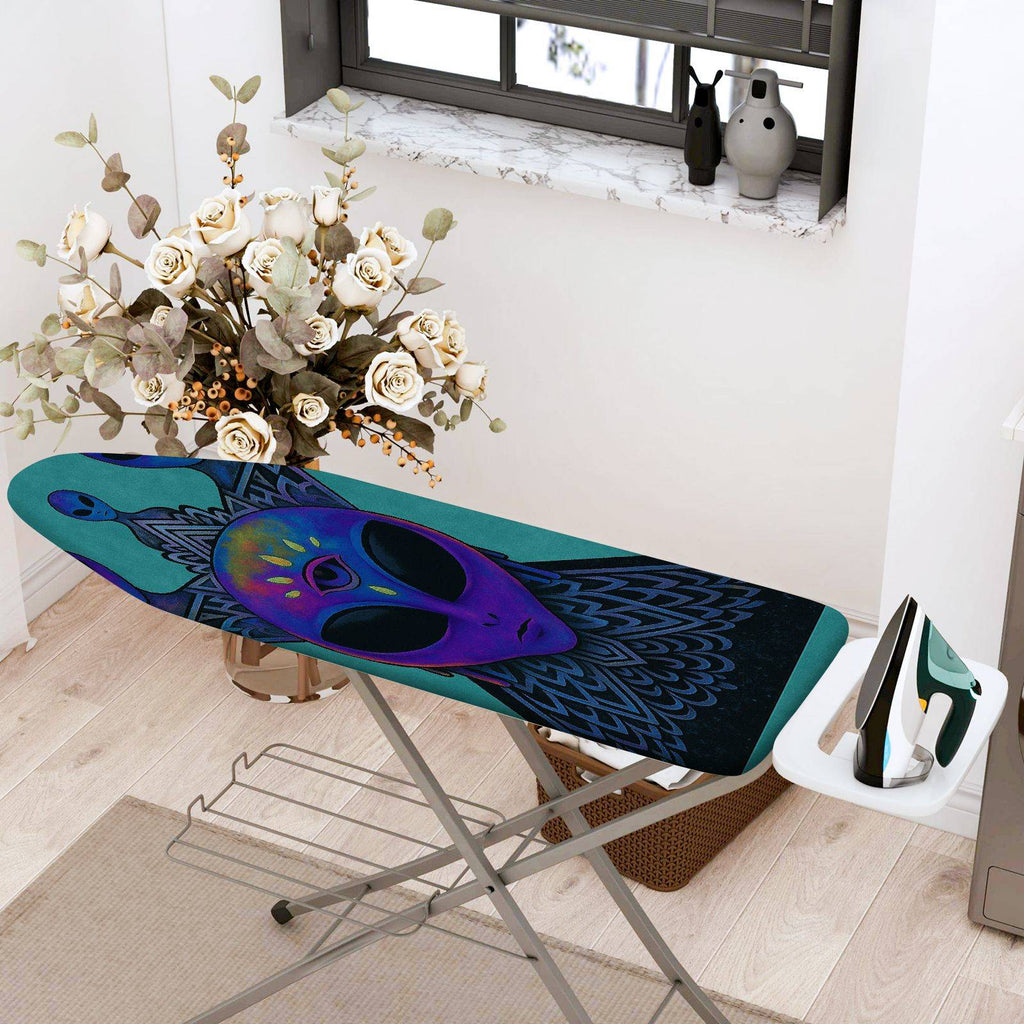 1-Piece Alien Space Galaxy  Ironing Board Cover, Universal Size, Without Board