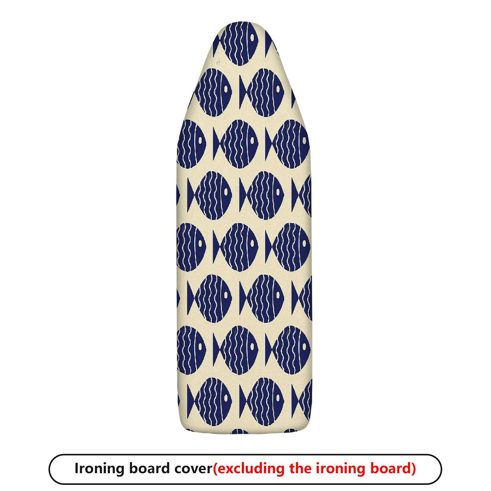 1-Piece Fish Pattern Ocean Nautical  Ironing Board Cover, Universal Size, Without Board