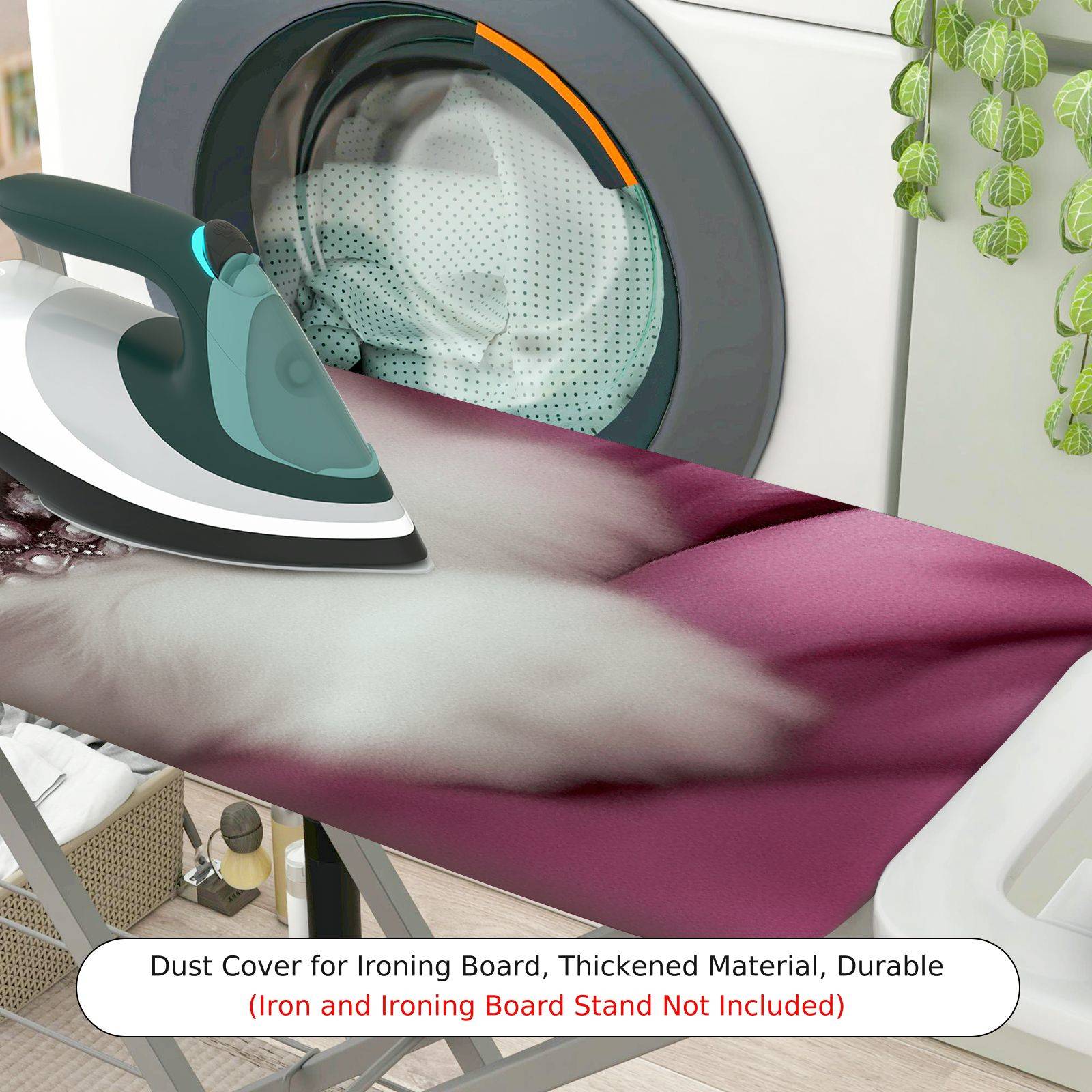 1-Piece Cat Jewel Pink  Ironing Board Cover, Universal Size, Without Board