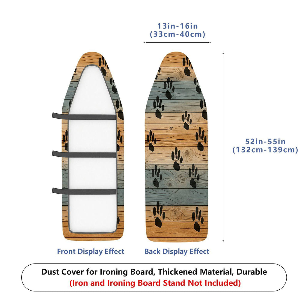 1-Piece Animal Paw  Rustic  Ironing Board Cover, Universal Size, Without Board