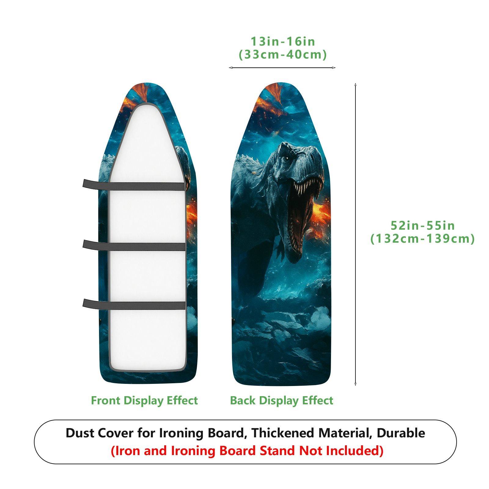 1-Piece Fantasy Dragon Ocean Scene  Ironing Board Cover, Universal Size, Without Board