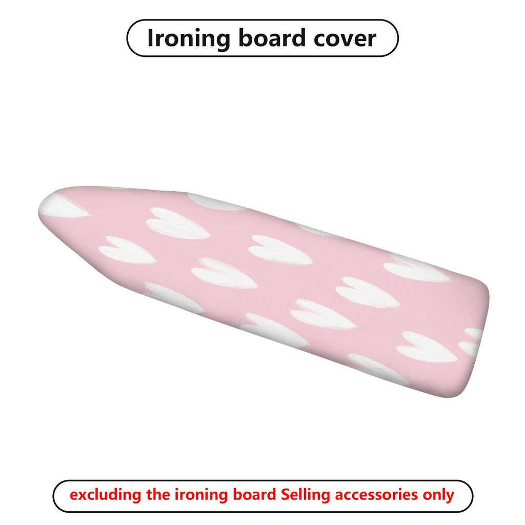 1-Piece Pink Heart Floral  Ironing Board Cover, Universal Size, Without Board