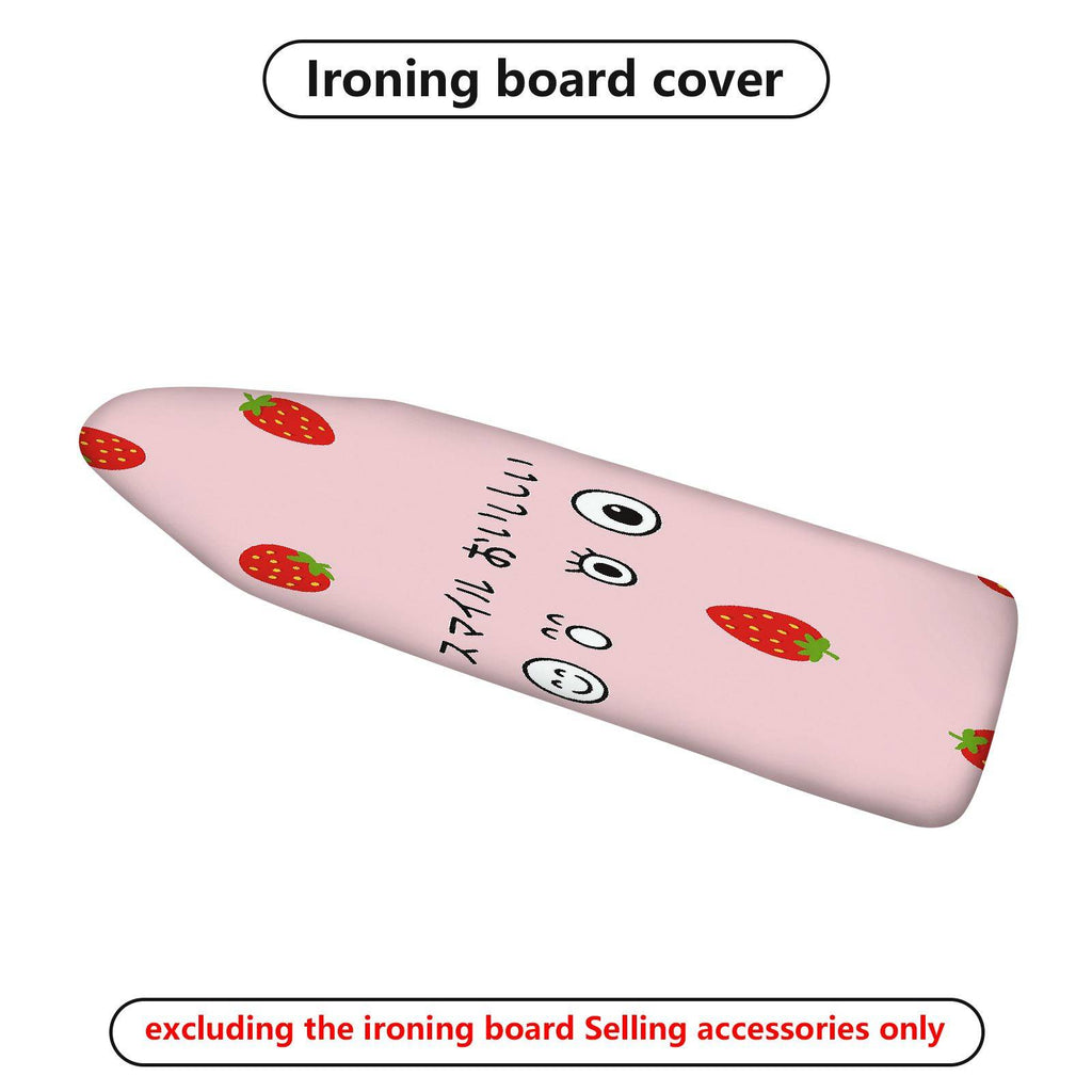 1-Piece Strawberry Face Pink  Ironing Board Cover, Universal Size, Without Board