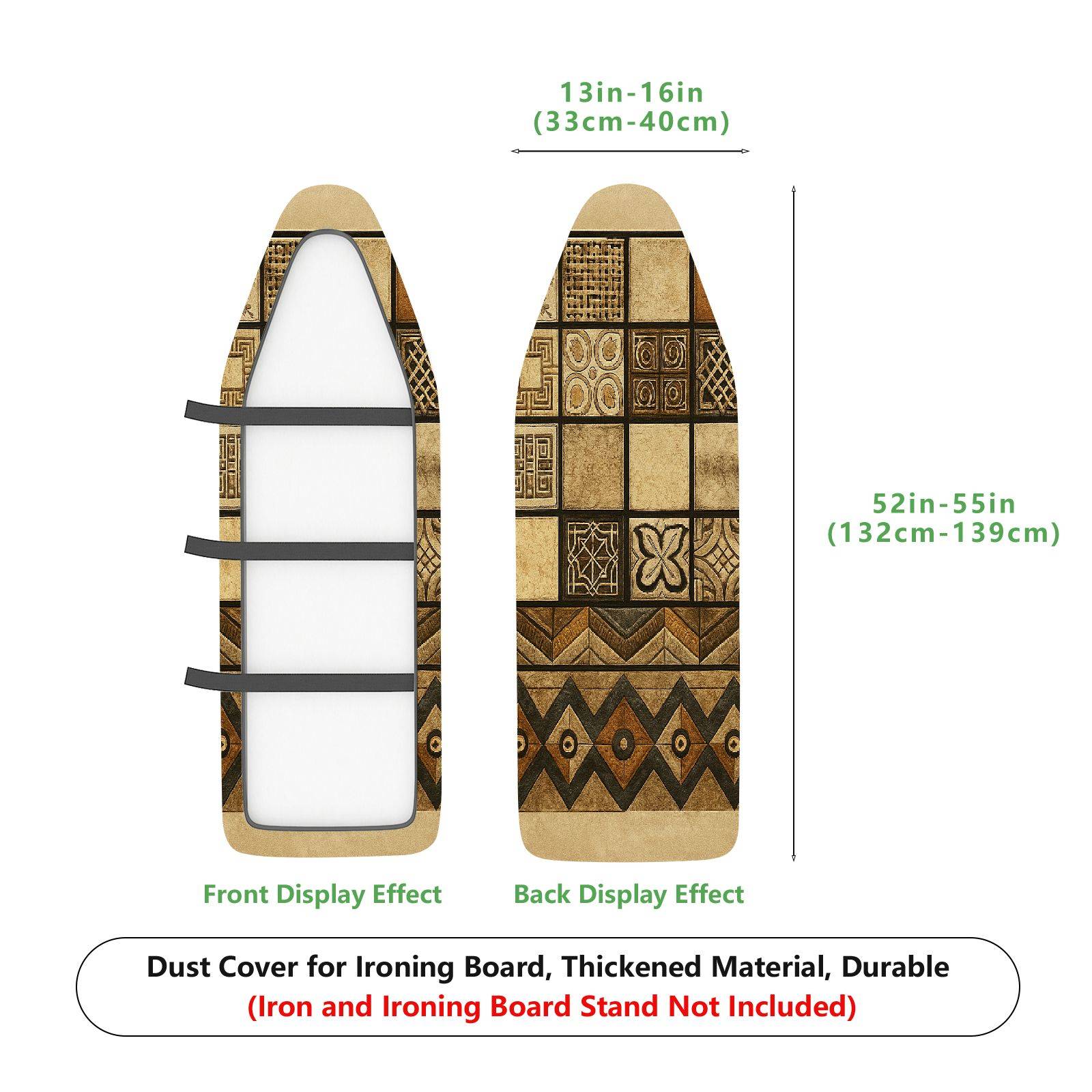 1-Piece Geometric Retro Ethnic  Ironing Board Cover, Universal Size, Without Board