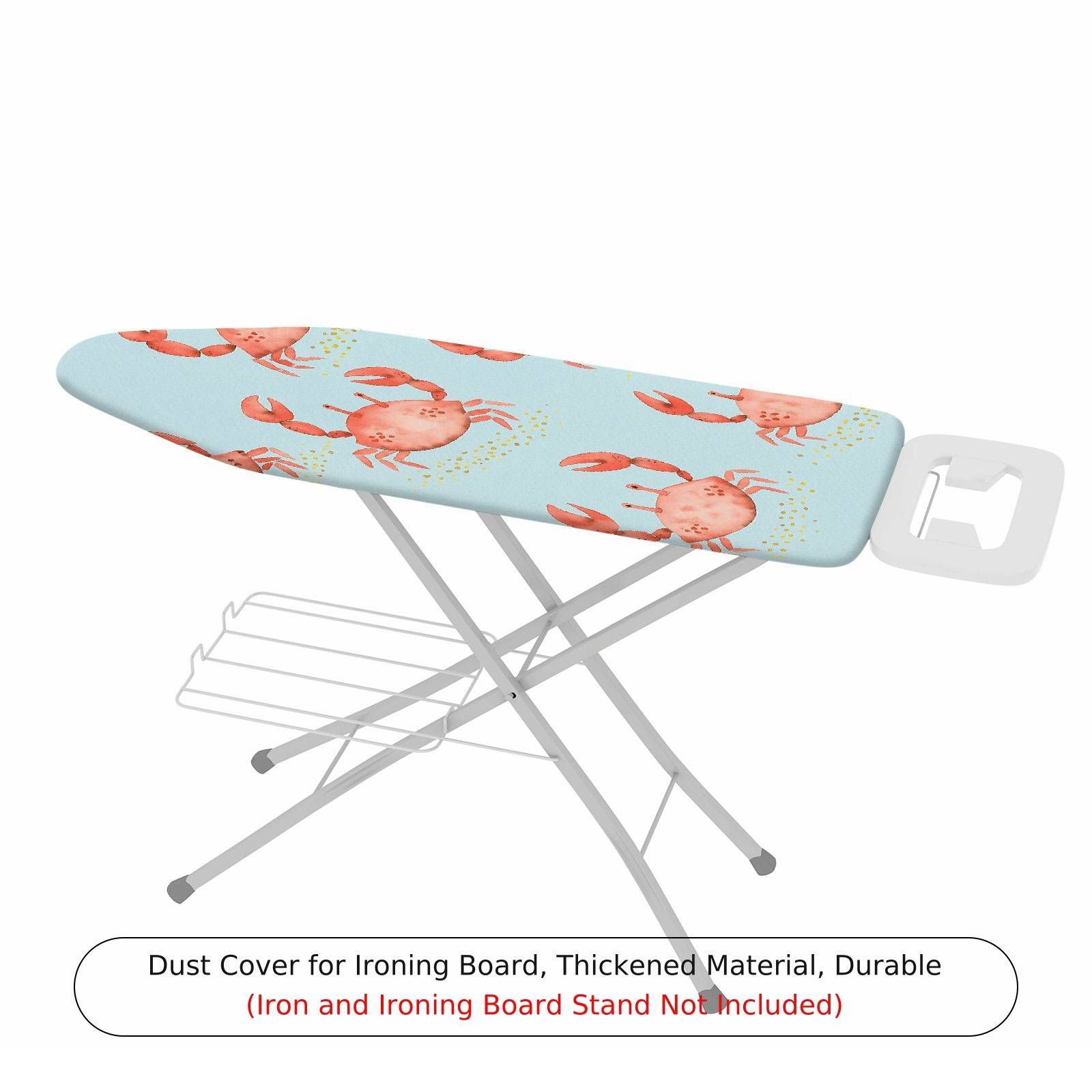 1-Piece Crab Ocean Blue  Ironing Board Cover, Universal Size, Without Board
