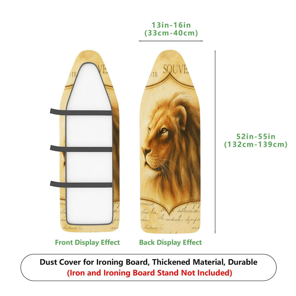 1-Piece Lion Animal Artistic  Ironing Board Cover, Universal Size, Without Board