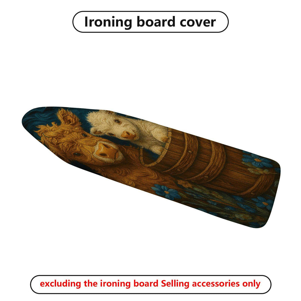 1-Piece Animal Rustic Floral  Ironing Board Cover, Universal Size, Without Board