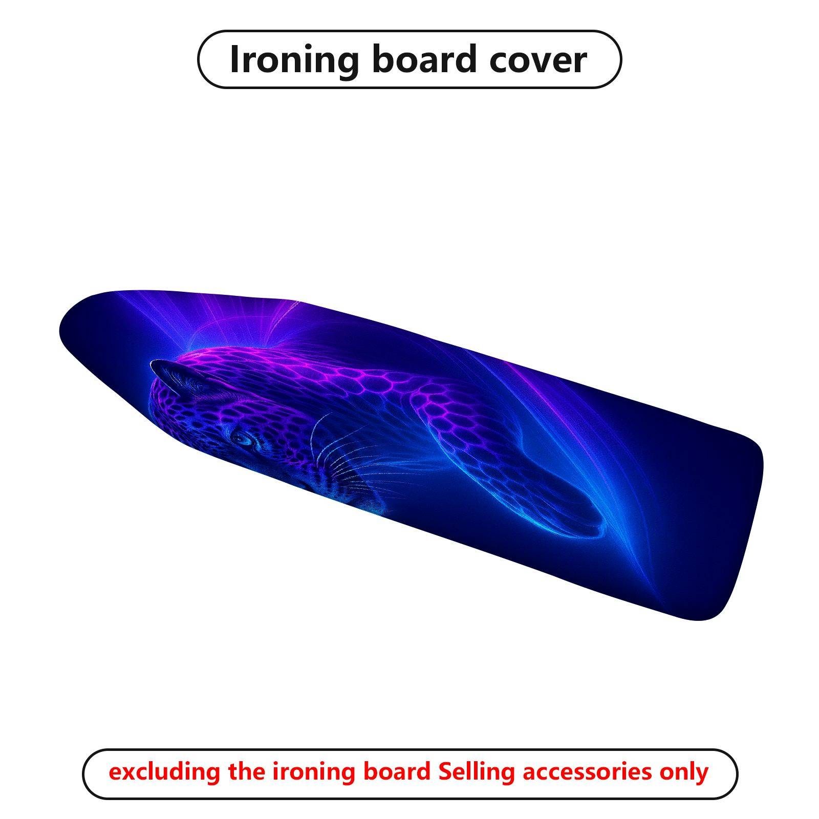 1-Piece Cosmic Ocean Creature Fantasy  Ironing Board Cover, Universal Size, Without Board