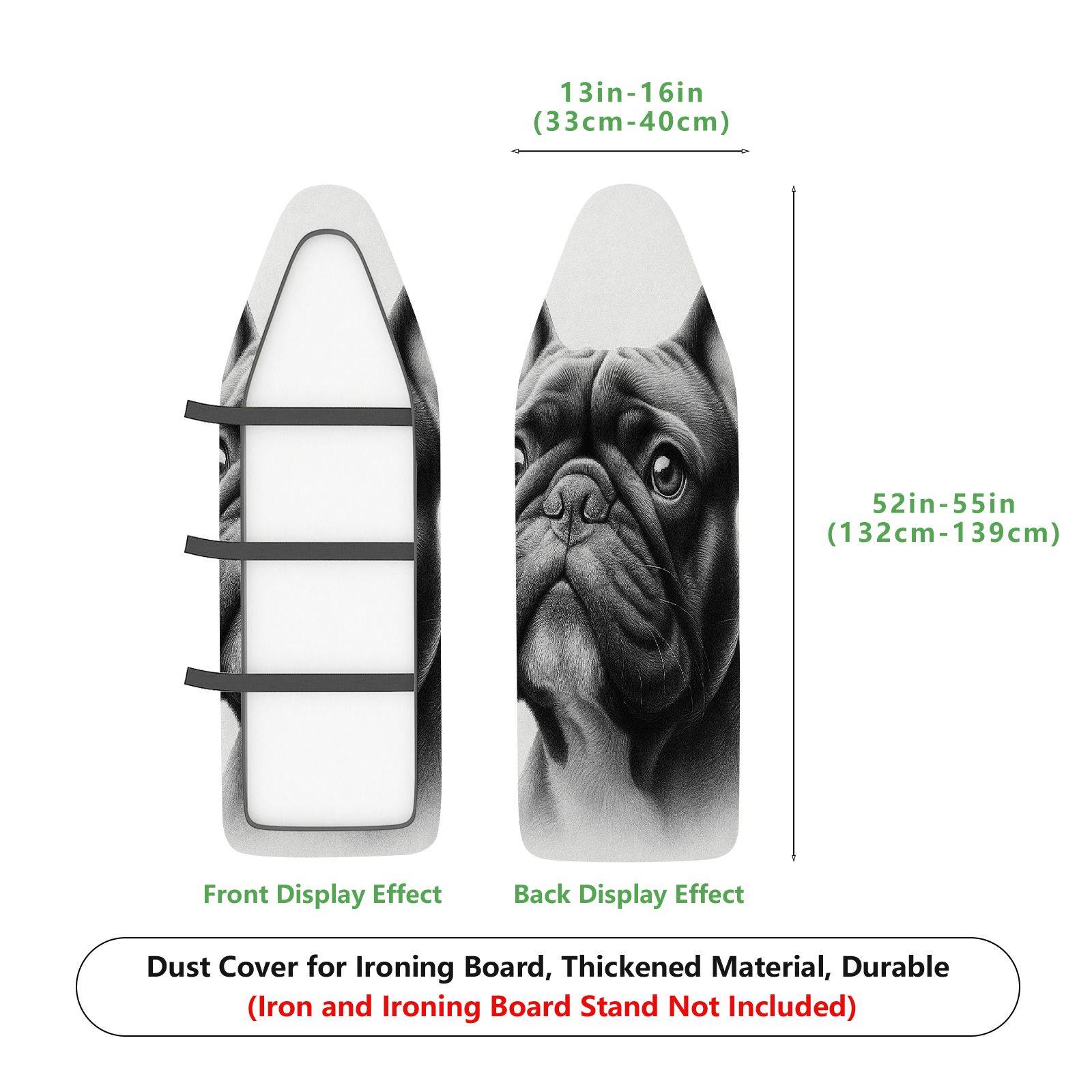 1-Piece Dog Animal Art  Ironing Board Cover, Universal Size, Without Board