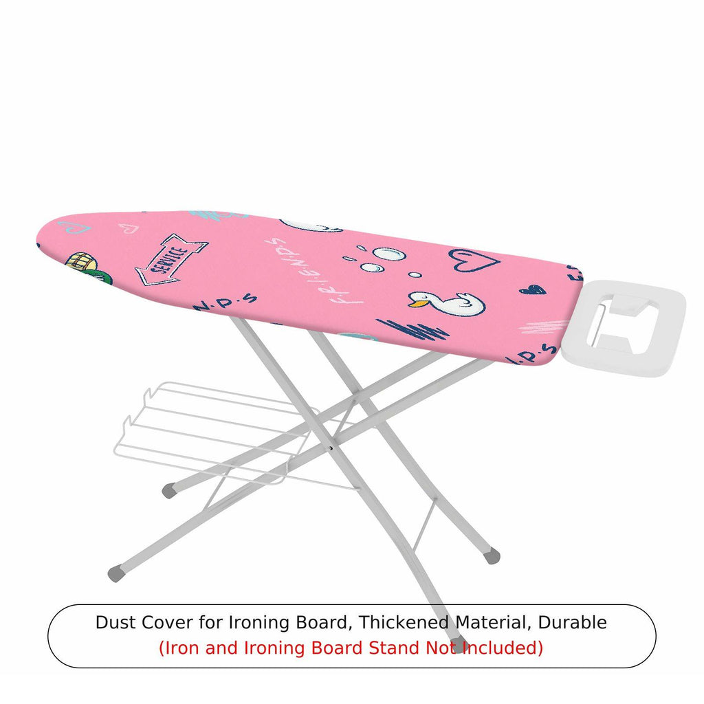 1-Piece Pink  Duck Heart  Ironing Board Cover, Universal Size, Without Board
