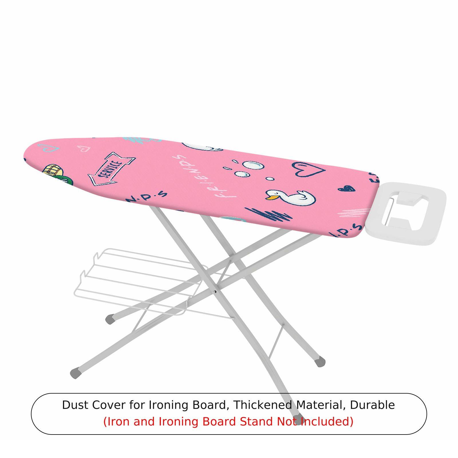 1-Piece Pink  Duck Heart  Ironing Board Cover, Universal Size, Without Board