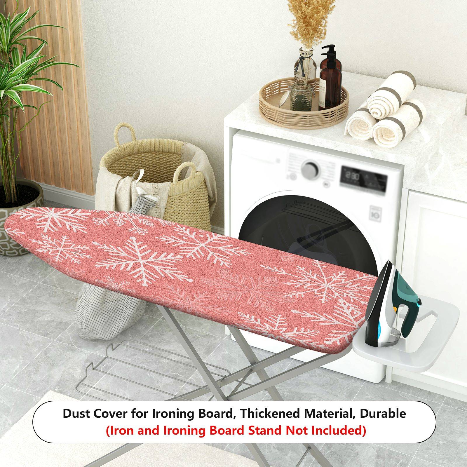 1-Piece Snowflake Christmas Winter  Ironing Board Cover, Universal Size, Without Board