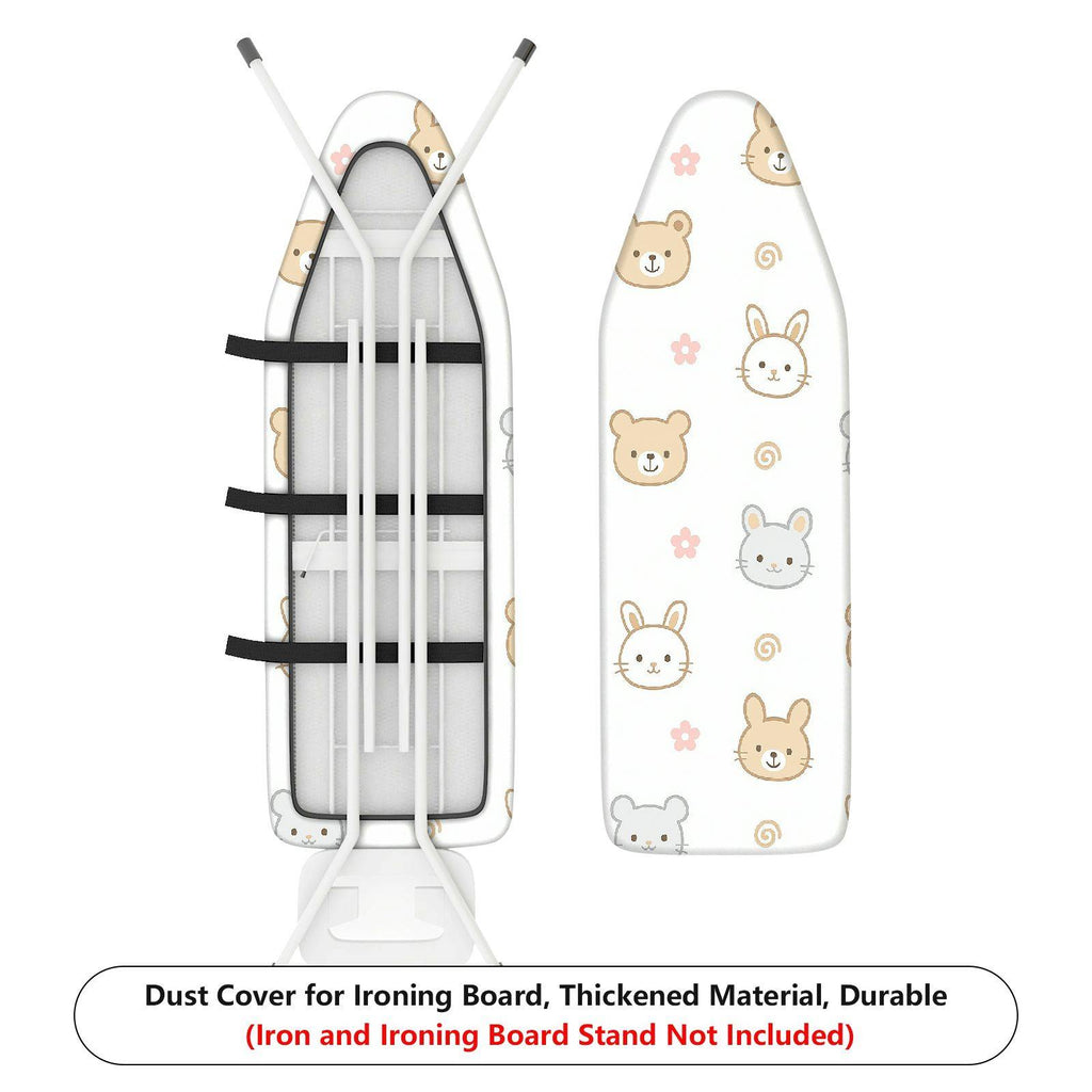 1-Piece Animal Printed  Bear Rabbit Patterns  Ironing Board Cover, Universal Size, Without Board