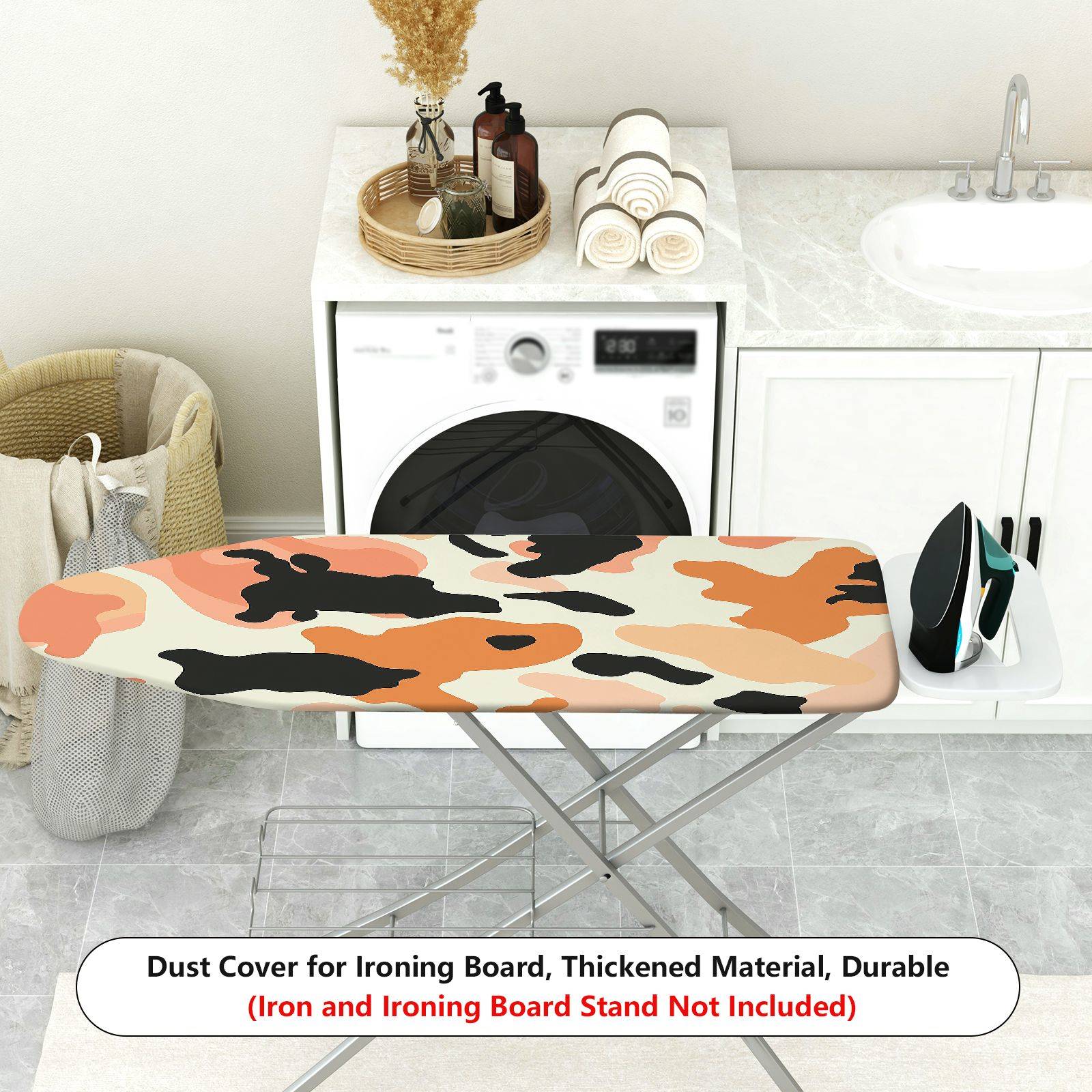 1-Piece Camouflage Animal Print Multi-color  Ironing Board Cover, Universal Size, Without Board