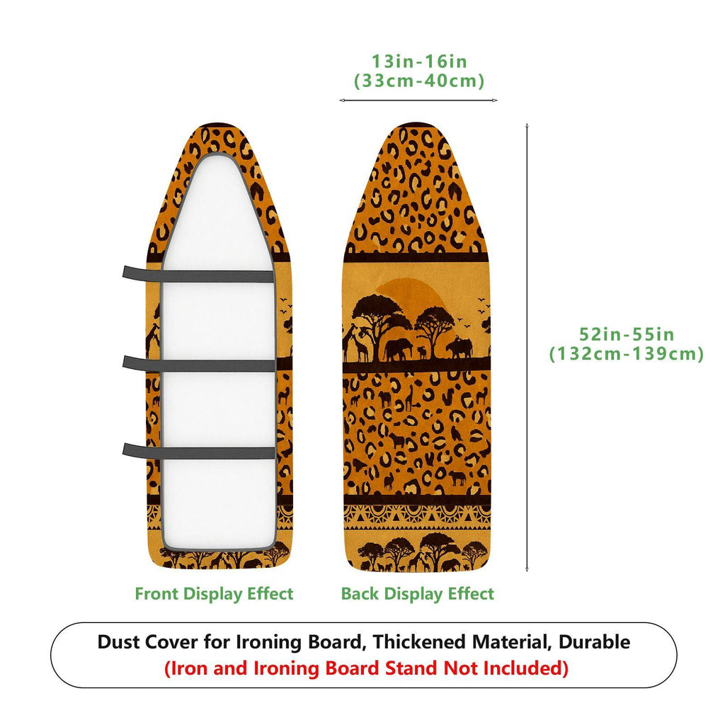 1-Piece African Leopard Animal Print  Ironing Board Cover, Universal Size, Without Board