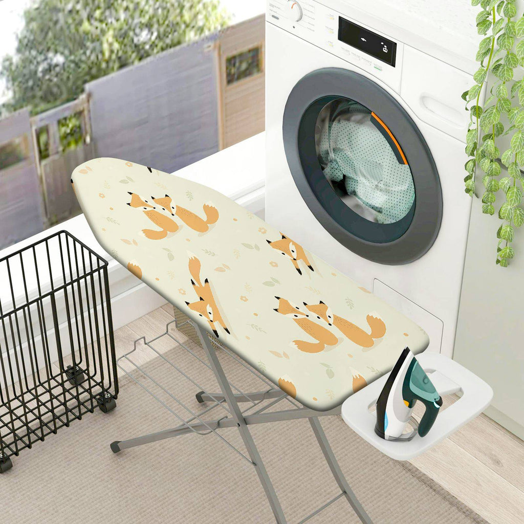 1-Piece Fox Pattern Animal Nature Print  Ironing Board Cover, Universal Size, Without Board