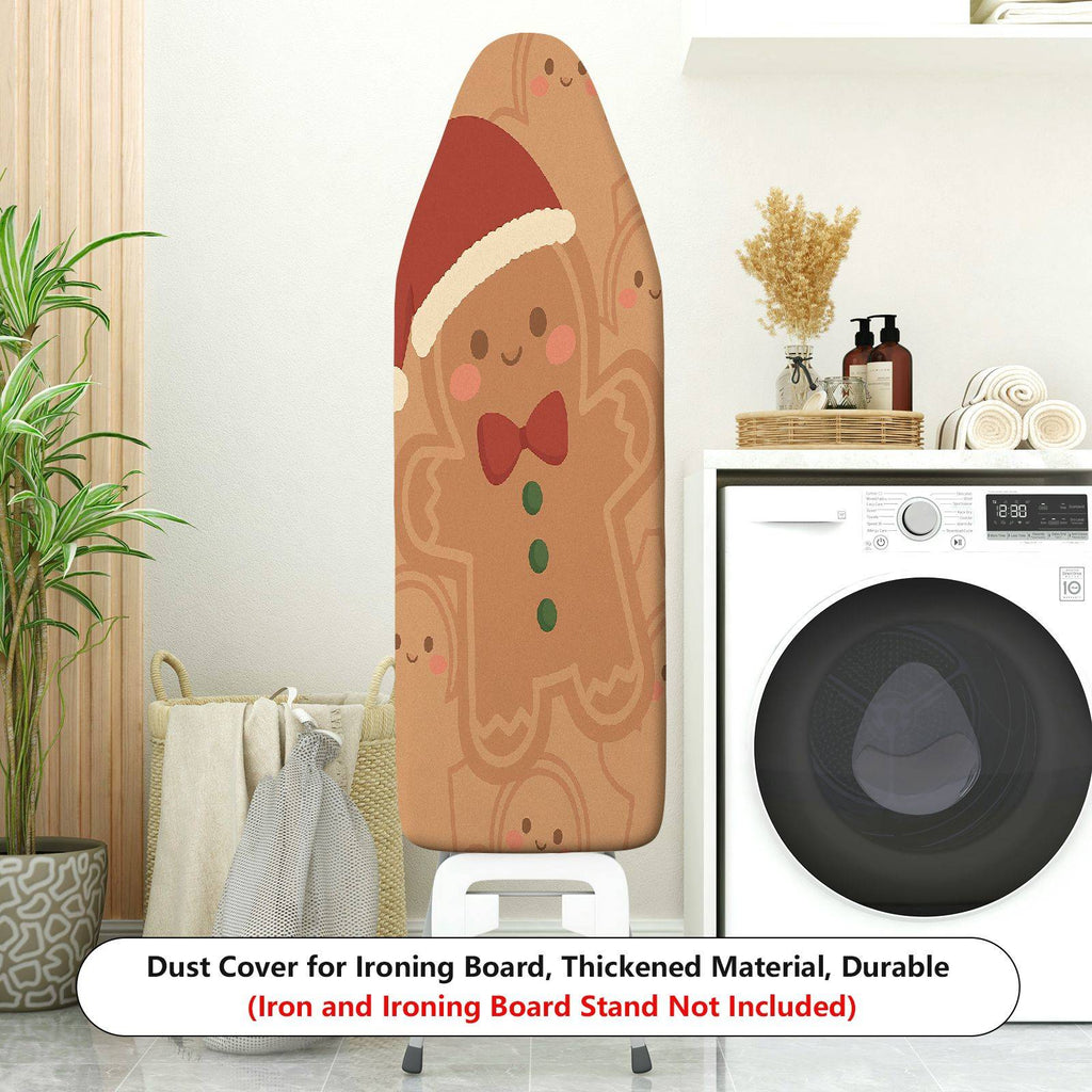 1-Piece Christmas Gingerbread Santa  Ironing Board Cover, Universal Size, Without Board