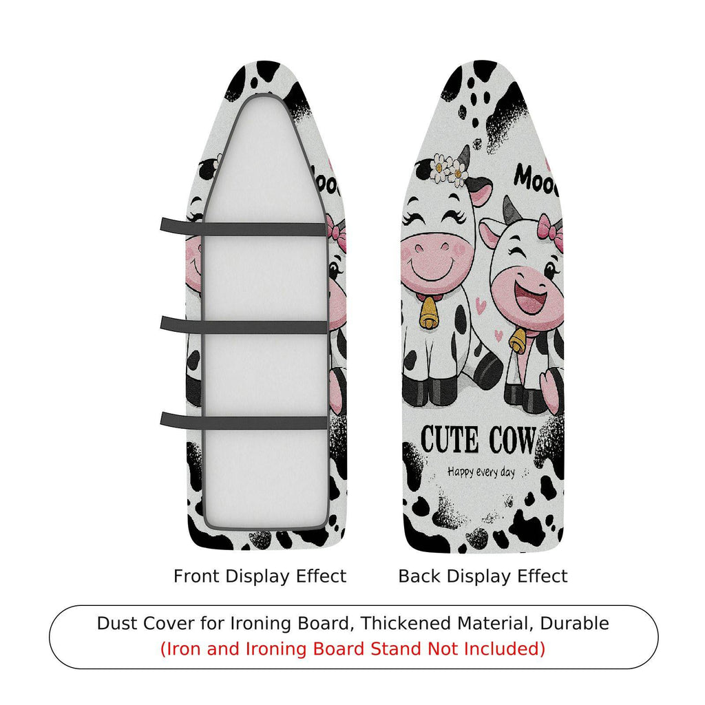 1-Piece Cute Cow Fun  Animal  Ironing Board Cover, Universal Size, Without Board